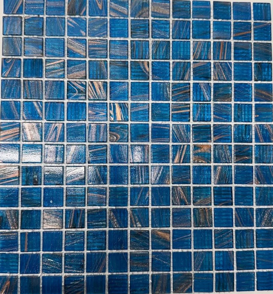Die Mosaikfabrik Amsterdam Azure Bleu-Gold 20mm