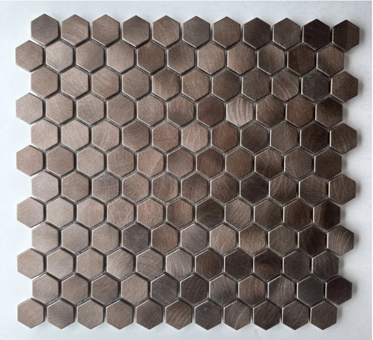 Mosaik Reflektionen Sechseck Bronze 23mm