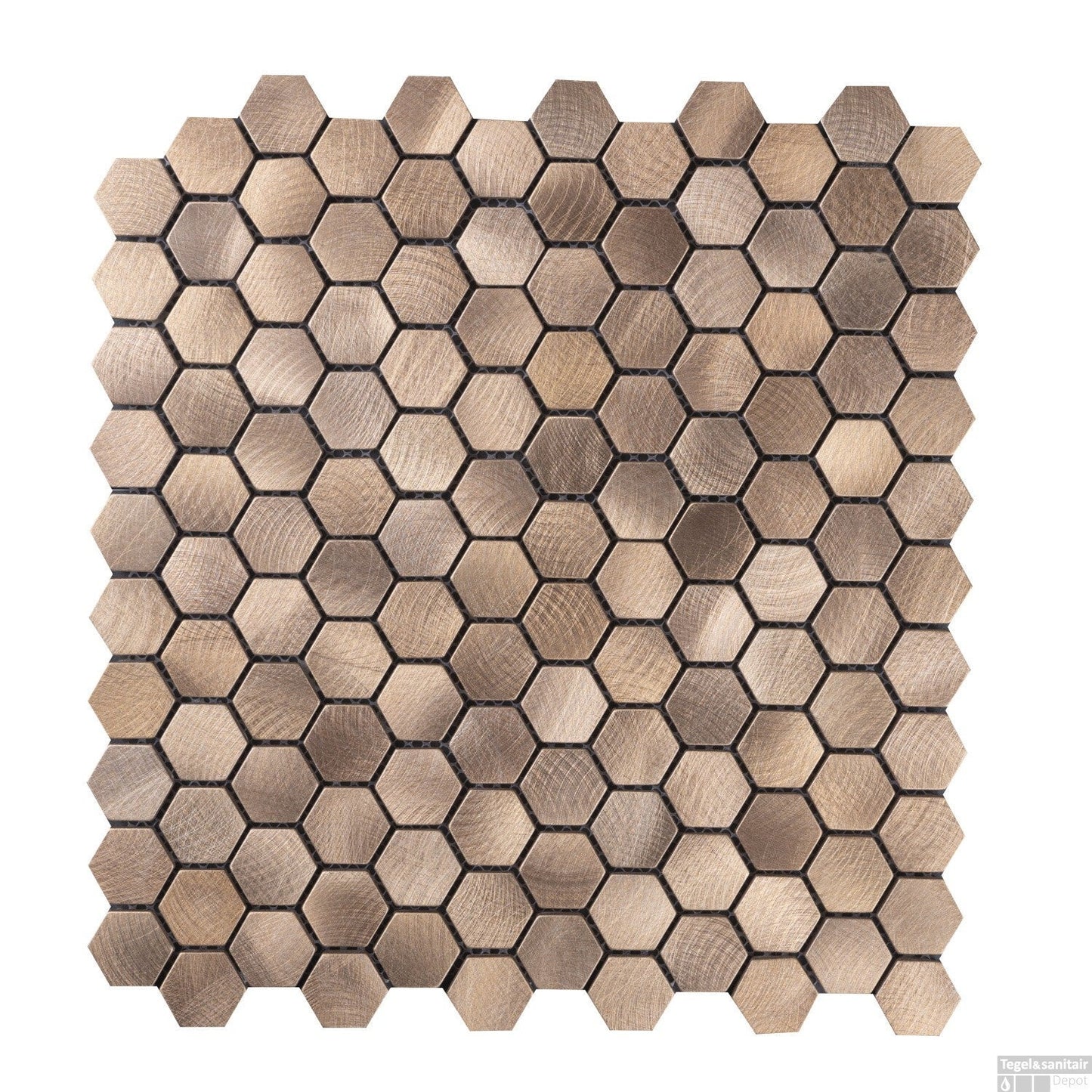 Sechseckiges Bronzemosaik
