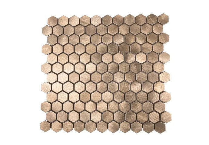 Sechseckiges Bronzemosaik