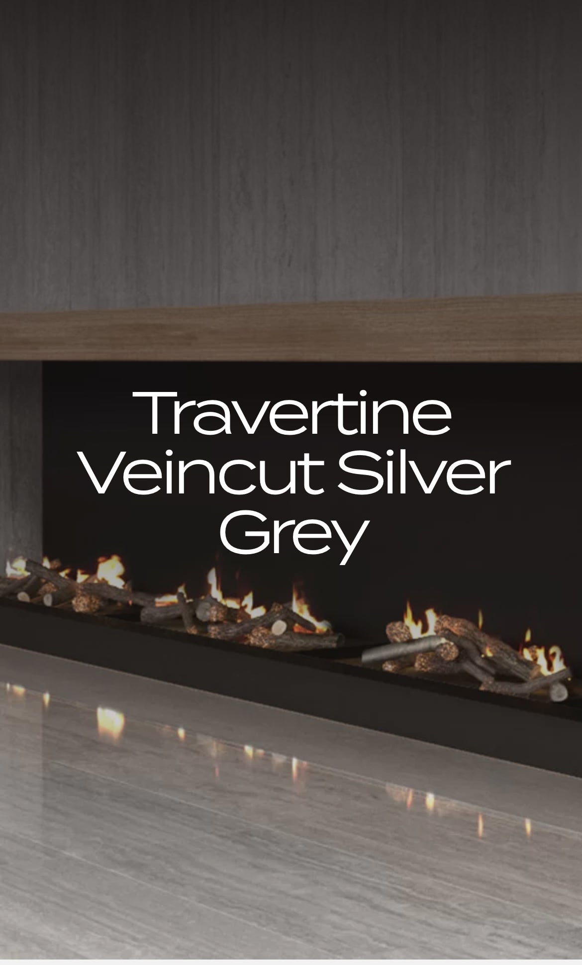 Travertin-Veincut-Silber