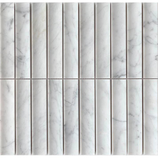 Bausatz Katze Kreta Konklave Bianco Carrara Mosaik 151x30x15mm