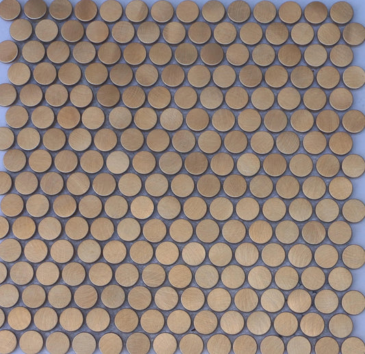 Mosaik Refelections Penny Kupfer 19mm geschliffen