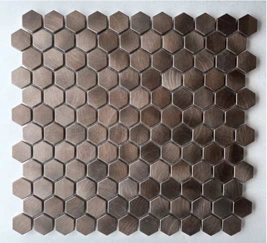 Mosaik Reflektionen Sechseck Bronze 23mm