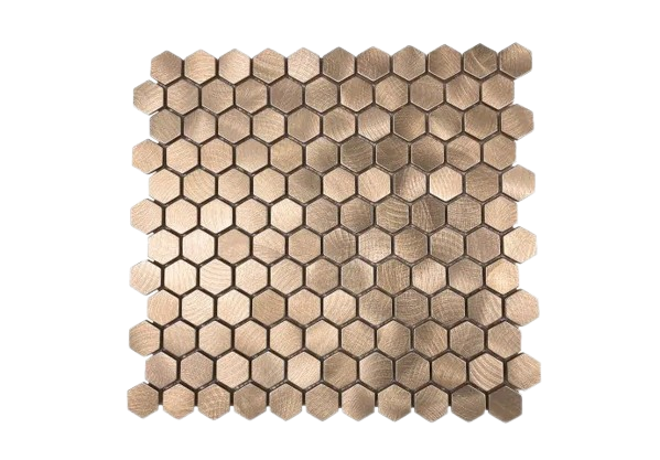 Sechseckiges Bronzemosaik